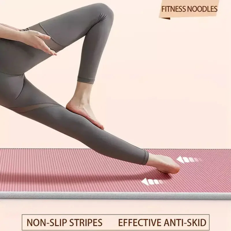 185*90CM Thickened Yoga Mat NBR Waterproof High Density Rebound Yoga Mat Home Gym Non-Slip Mat for Fitnes Pilates Gymnastics